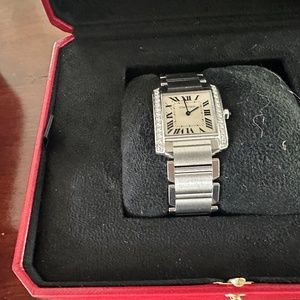 Cartier Tank Francaise diamond watch